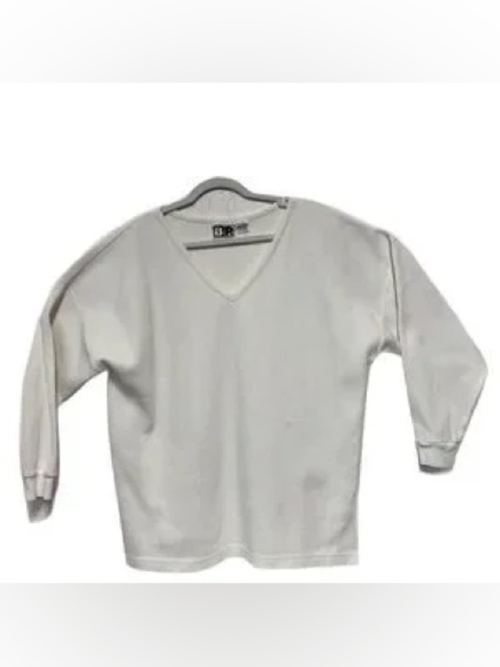 Nordstrom Oversized White V-Neck Tunic